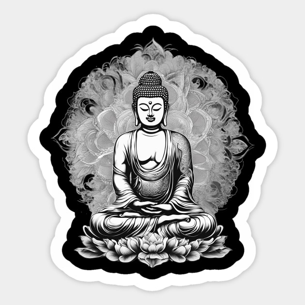 Nirvana Buddhism Sticker by animegirlnft